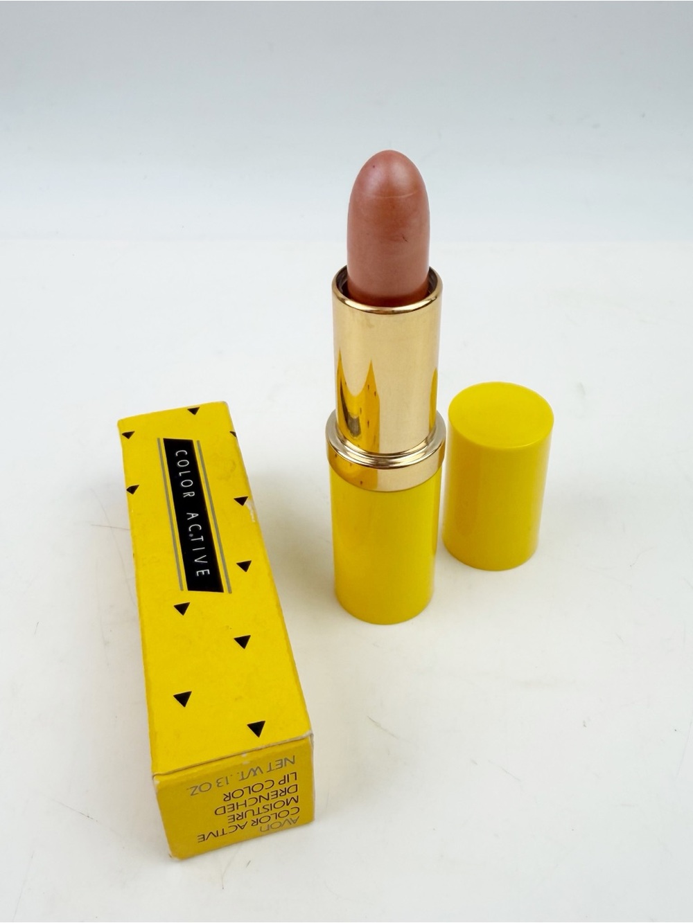 Vtg 80s Avon Color Active Lip Color Lipstick .13oz Vibrant Rose Box New *Read